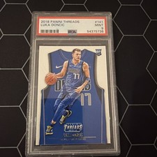 2018-19 Threads #141 LUKA DONCIC (RC) Blue Jersey PSA 9 MINT 🔥NBA FINALS