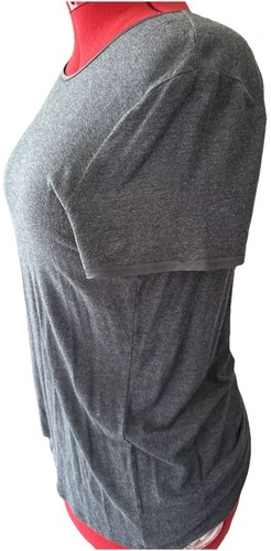 Ann Taylor Top Grau Kurzarm Jersey Strick XL - Bild 2 von 7