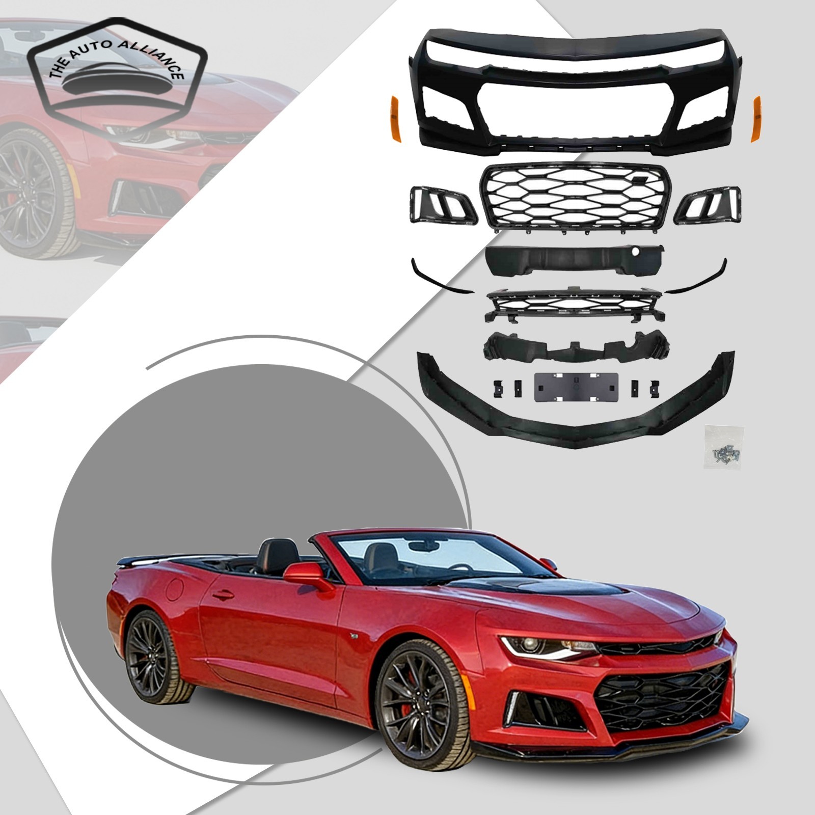 ZL1 Style Full Front Bumper Replacement For 2019-2023 Chevy Chevrolet