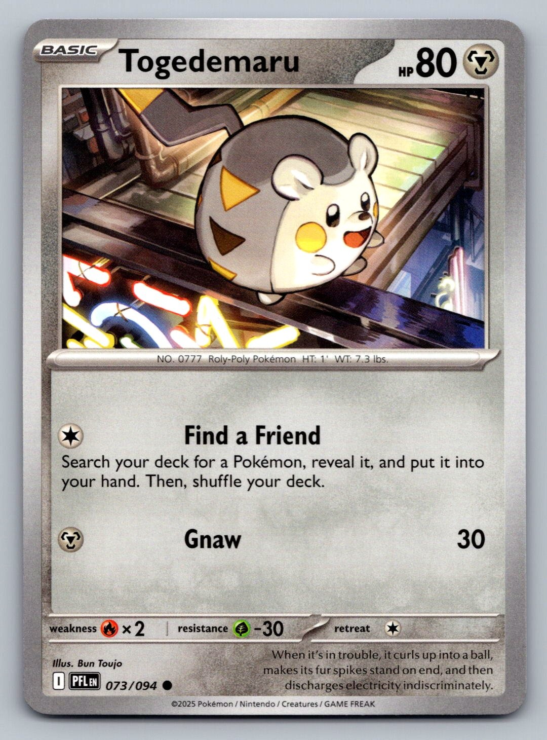 Pokemon TCG ME02: Phantasmal Flames Togedemaru 073/094