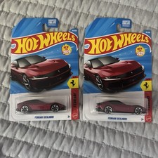 2026 Hot Wheels Case D Ferrari 12 cilindri red mainline Lot Of 2