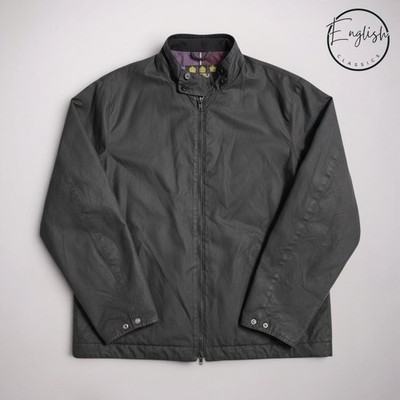 Barbour Barnby Wachsjacke Herren XL schwarz