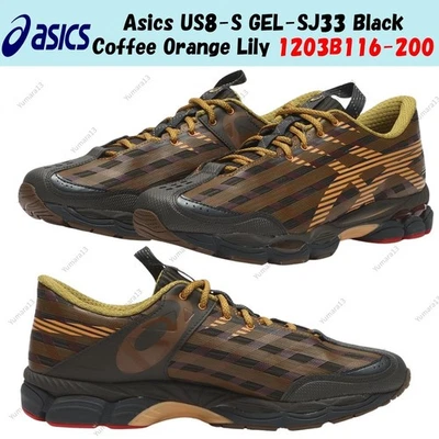 Taille homme Asics US8-S GEL-SJ33 noir café orange lys 1203B116-200 - Photo 1/4