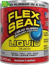 Rubber Coating Sealant Waterproof Flexible UV Resistant Roof RV Repair 16oz