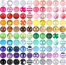 20mm Colorful Resin Beads for Fun Jewelry Projects
