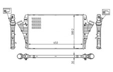 HART Ladeluftkühler LLK für Opel Vectra C Caravan Saab 9-3 Cabriolet 1.9 TiD