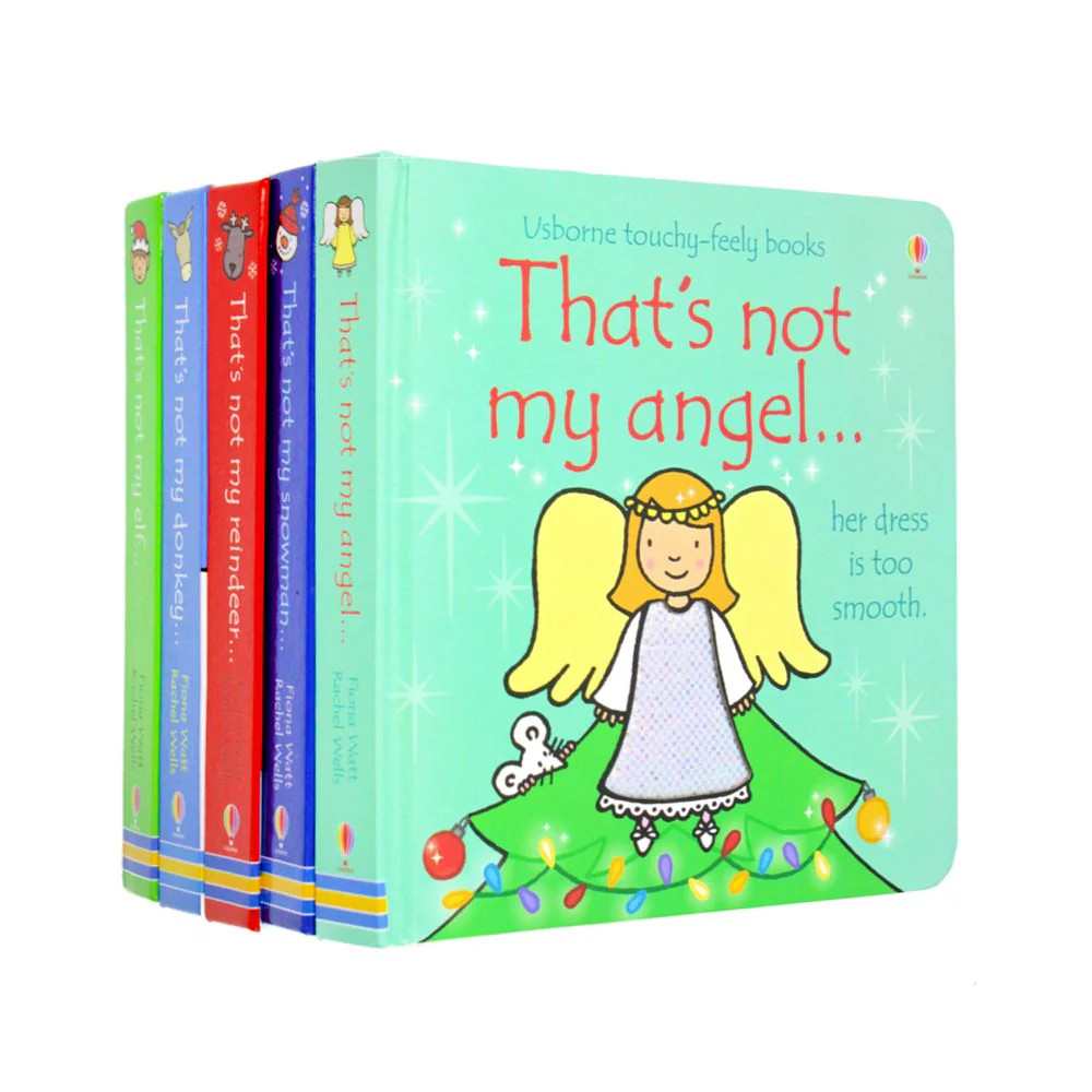 Thats Not My Touchy Feely 5 Board Books Set Christmas Collection | Fiona Watt