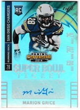 2014 Panini Contenders Super Bowl Ticket Auto 1/1 Marion Grice Chargers