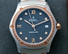 Ebel Sport Classic Anthracite Grey With Roman Index With Diamonds Women Watch