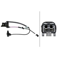 Sensor Raddrehzahl 2-Polig Hallsensor 780 Mm Kabel Hella FüR Toyota Highlander