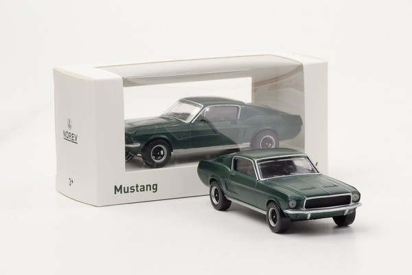 1:43 Ford Mustang Fastback Satin Green 1968 Norev Jet Car Diecast-image