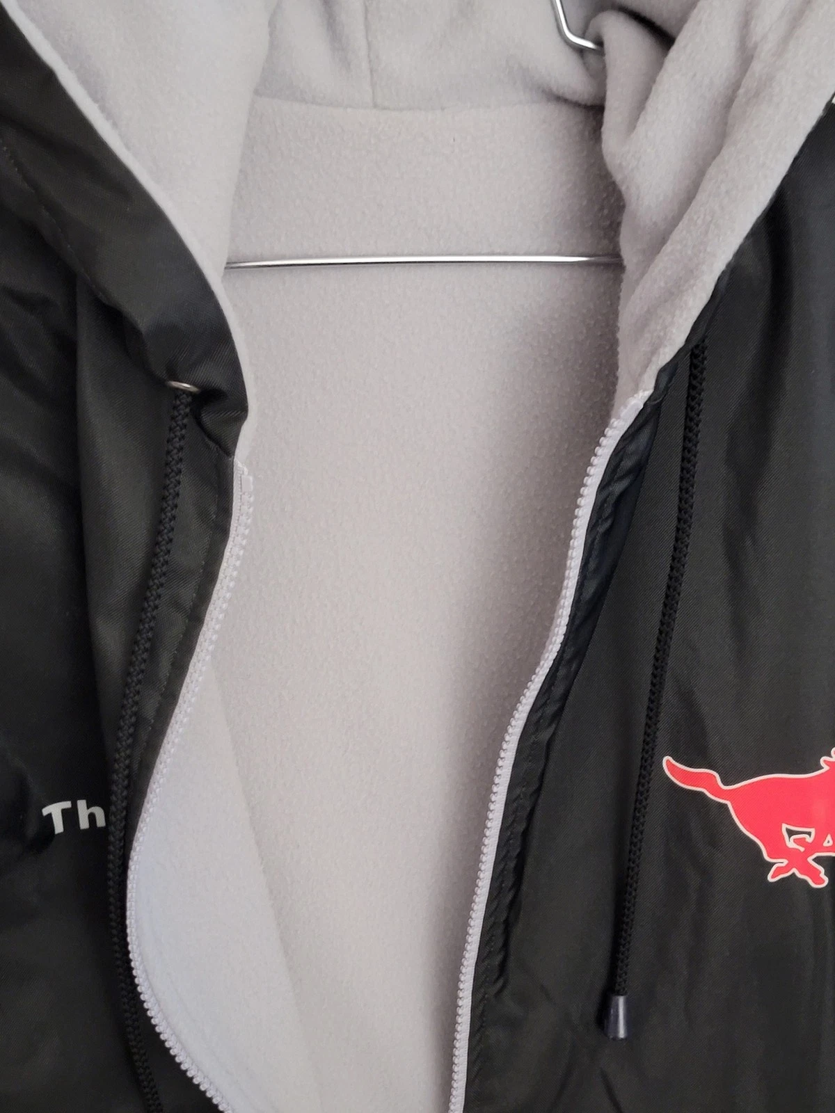 Agon Swim Parka Men's Black Fleece Lined Jacket Coat Personalized Thomas Mustang - product detail image 11