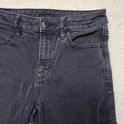 American Eagle Jeggings Womens 6 Long Black Hi-Rise Ne(x)t Level Stretch Denim
