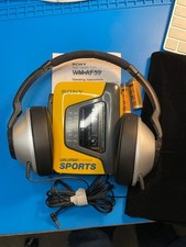 Sony Walkman WM-AF59 Sports Cassette Player FM/AM Radio Auto Reverse Yellow