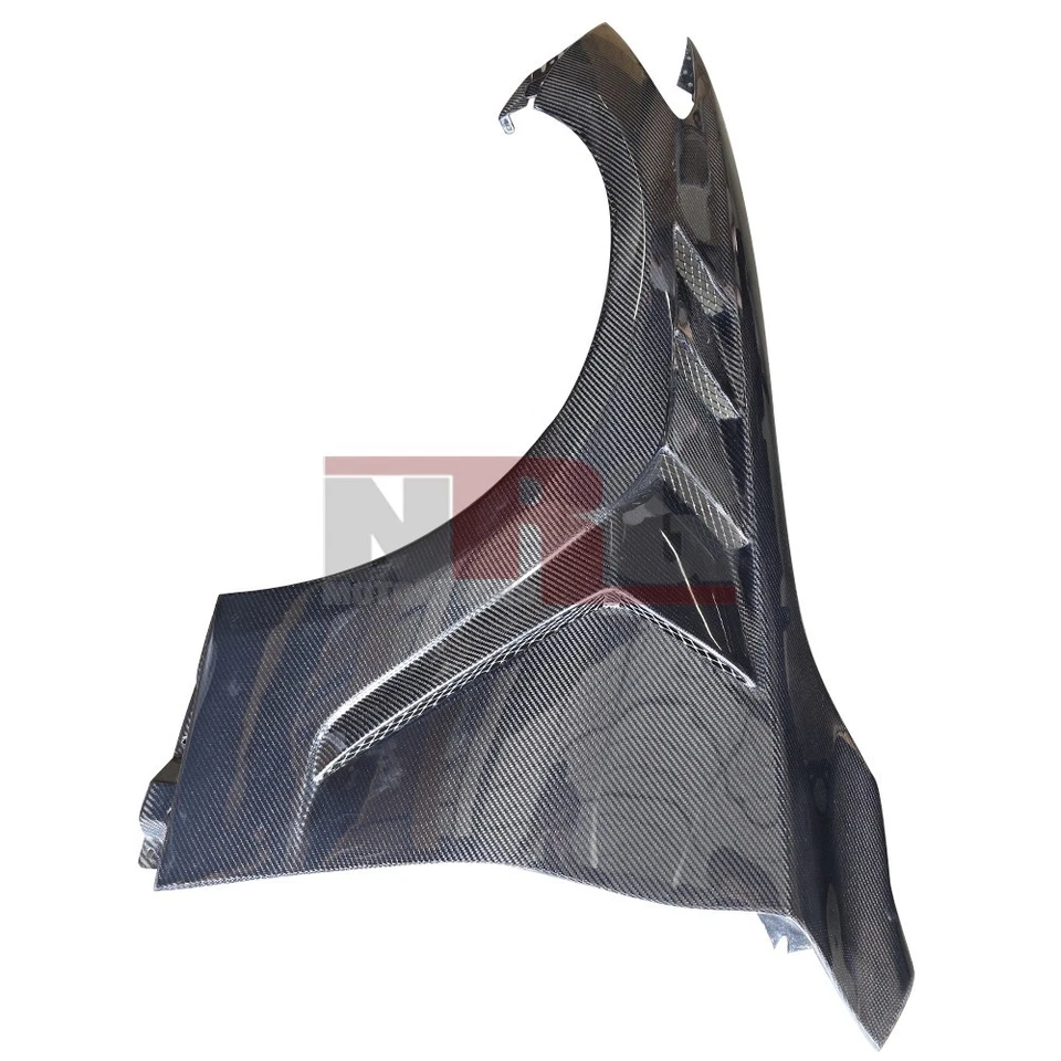 Guardabarros de fibra de carbono estilo V4 ventilados para Infiniti Q60 cupé 2016-2022 - Par Foto 2 de 4