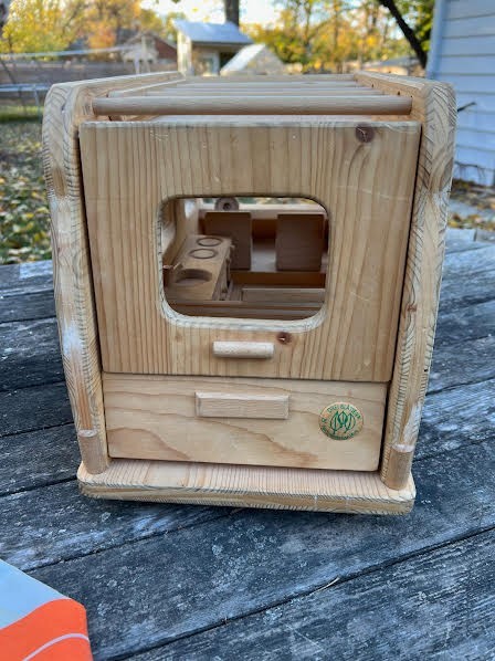 vintage Drei Blatter GERMANY Wooden Camper Van Doll 22" long Hand Crafted