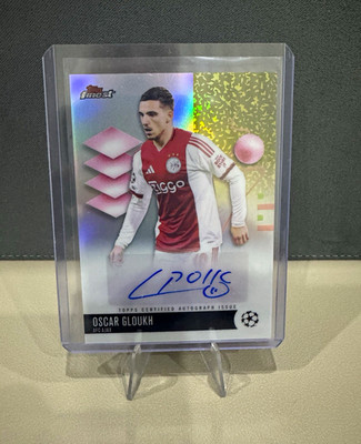 2025-26 Topps Finest UCC Oscar Gloukh Auto BA-OG Ajax Autograph