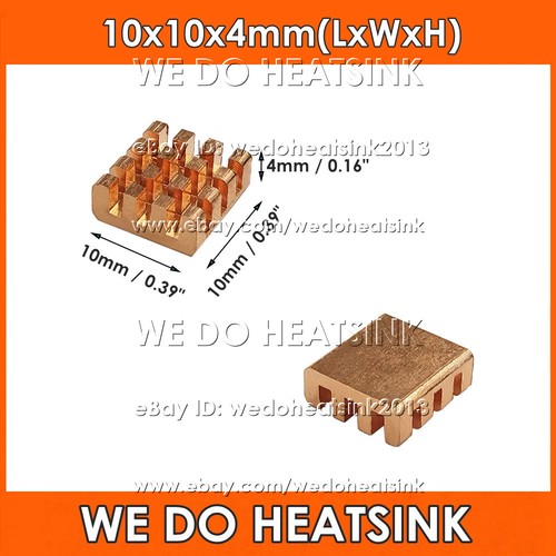 5/10pcs DIY Useful 100% Pure Copper Heatsink Without or With Thermal Tape - Afbeelding 66 van 180