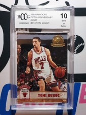 1993 Hoops Toni Kukoc Rookie BCCG 10 5th Anniversary Gold Bulls 313 LOW POP 🔥🔥