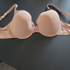 Nautica Intimates Beige Solid Underwire T-Shirt Bra 40DD Logo Adjustable Strap