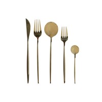 Besteck DKD Home Decor Gold Edelstahl 3 X 1,5 X 13 Cm 20 StüCke