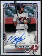 2021 Bowman Chrome #CPA-MS Malfrin Sosa Prospect Autographs Refractor #/499