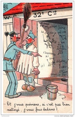 MILITARIA - HUMOR - if it's not well cleaned a�A��