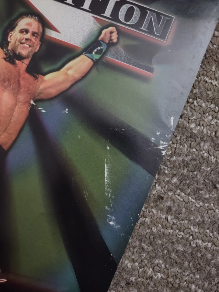 Juego de 2 fotos de lucha libre WWF vintage 8x10 Shawn Michaels Kane WWE Foto 4 de 4