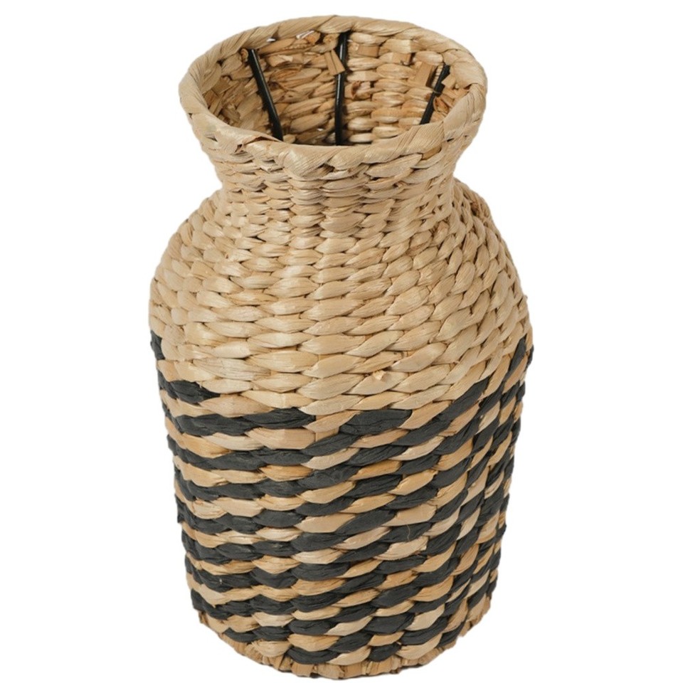 O'woda Cesto per Fioriera in Rattan Naturale, 3 pezzi Cesto Portaoggetti per Vasi di Fiori, Vaso
