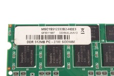 MSC1S512333B2-HEE3 GF3011687 DDR512MB - Reconditionné - Garantie 24 mois