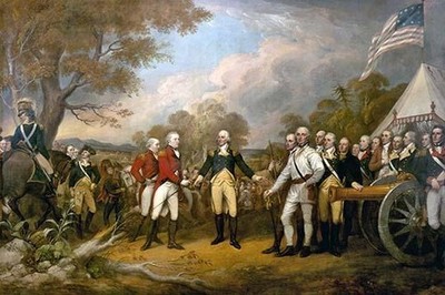 Surrender of General Burgoyne John Trumbull Poster Print