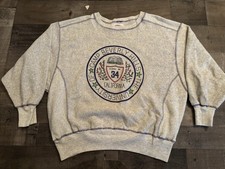 Vintage 80s Camp Beverly Hills Crewneck Sweatshirt Boxy Cropped Rare One Size