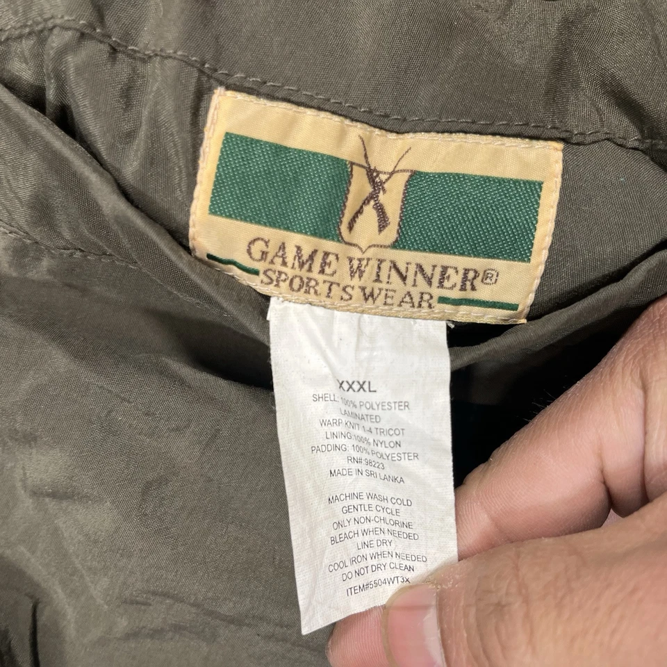 Game Winner Sports Wear Jacket Mens Extra Large Mossy Oak Breakup Camo Hunting - Image 4 of 4