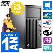 PC Tour HP WorkStation Z230 Core i3-4150 RAM 32Go SSD 120Go Windows 10 Wifi
