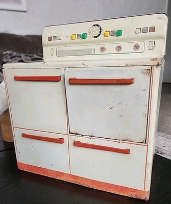 Vintage Wolverine Tin Toy Stove – 1940s–50s – Red & White | eBay