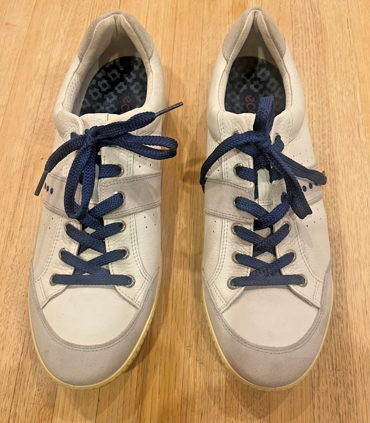 ECCO Street Premiere Spikeless Golf Shoes, White Leather, Me