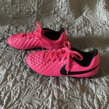 Nike Jr Tiempo Legend 8 Club MG Pink Soccer Cleats Boots Youth 5 AT5881-600