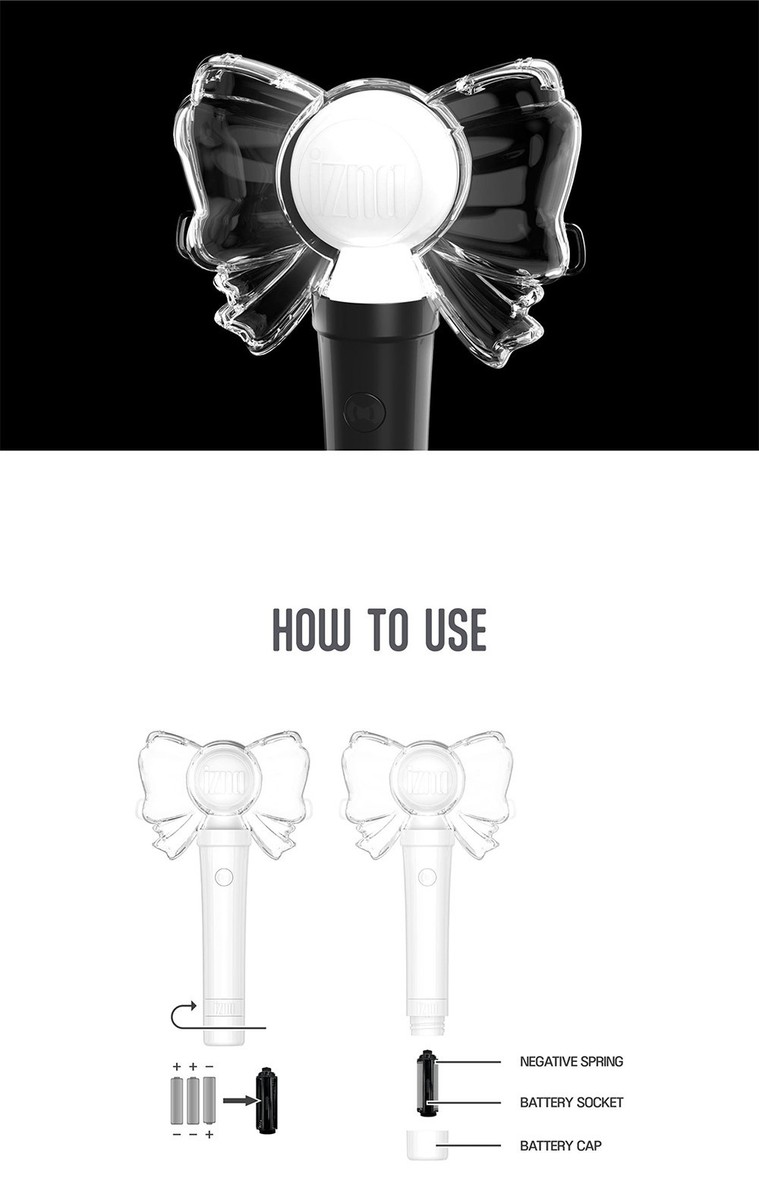 IZNA OFFICIAL LIGHT STICK with Strap, 6ea Photo Card, POB