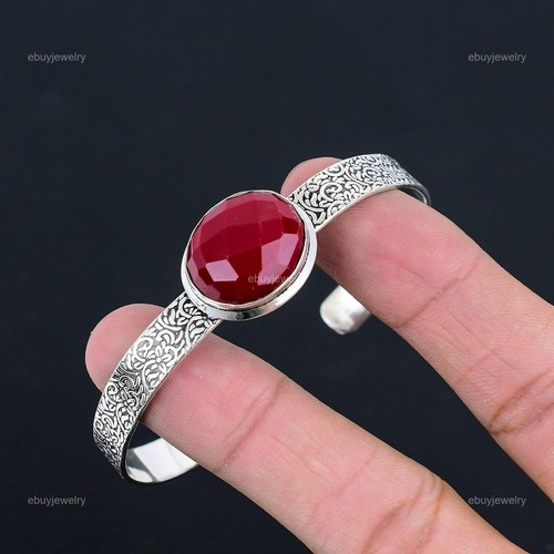 Sisters Day Deal 925 Sterling Silver Oval Natural Italian Red Coral New Bangle - Picture 5 of 7