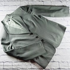 Liz Claiborne Suits Womens 16 Grey 3 Button Textured Blazer Professional Career