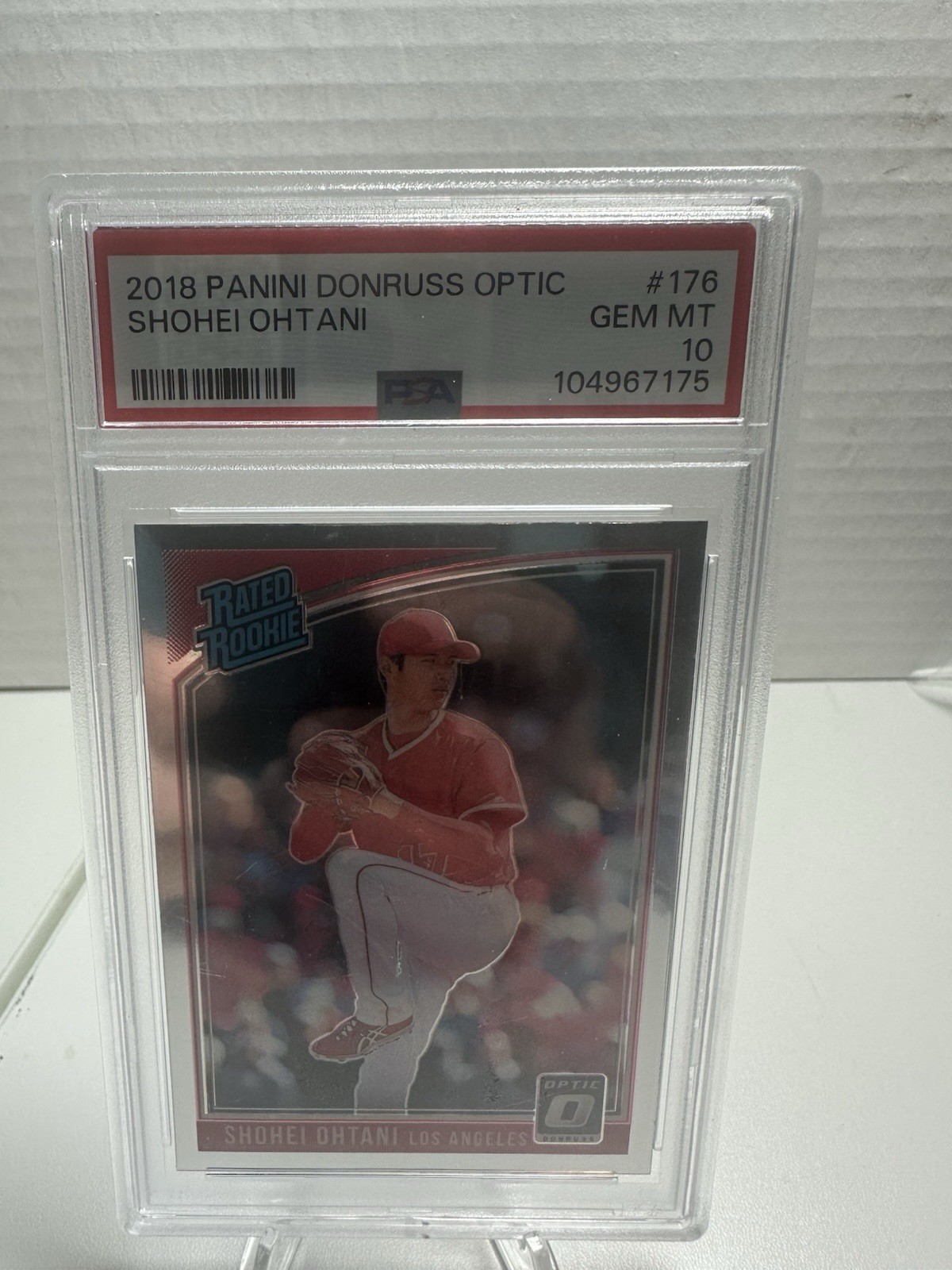 PSA 10 2018 Panini Donruss Optic Rated Rookie Shohei Ohtani #176