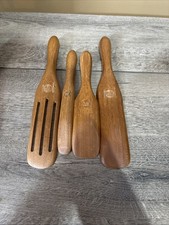 Mad Hungry 4 Piece Acacia Wood Spurtle Kitchen Cooking Utensil Set