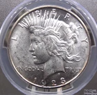 1923 "D" Peace SILVER Dollar $1 PCGS MS63+ #958 *PLUS* Uncirculated BU ECC&C Inc