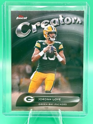 2025 Topps Finest Football Jordan Love Creators Insert CR-11 Green Bay Packers
