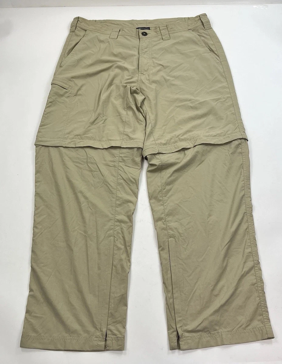 Pantalon convertible Exofficio Buzz Off Insect Shield homme beige moyen