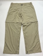 Exofficio Convertible Zip Nylon Pants Shorts Outdoors Gorpcore Men's 36x30 Beige
