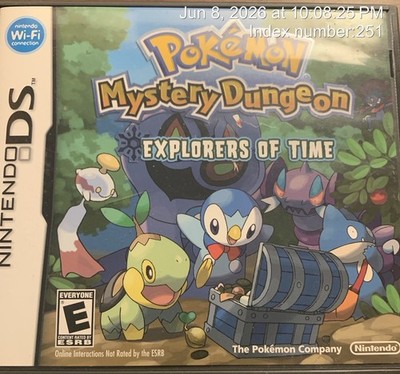 Pokemon Mystery Dungeon Explorers of Time Case ONLY No Game DS Authentic USA
