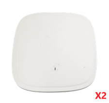 Lot of 2 Cisco C9120AXI-B Catalyst 9120AX Wi-Fi 6 802.11ax Access Points