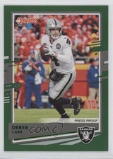 2020 Panini Donruss Press Proof Green Derek Carr #197 ng3