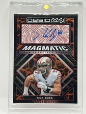 2022 Obsidian Nick Bosa Auto /10 Magmatic #MS-NBO Electric Etch Orange